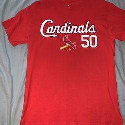 Majestic’s Adam Wainwright (St. Louis Cardinals) Red Shirt; Men’s Medium