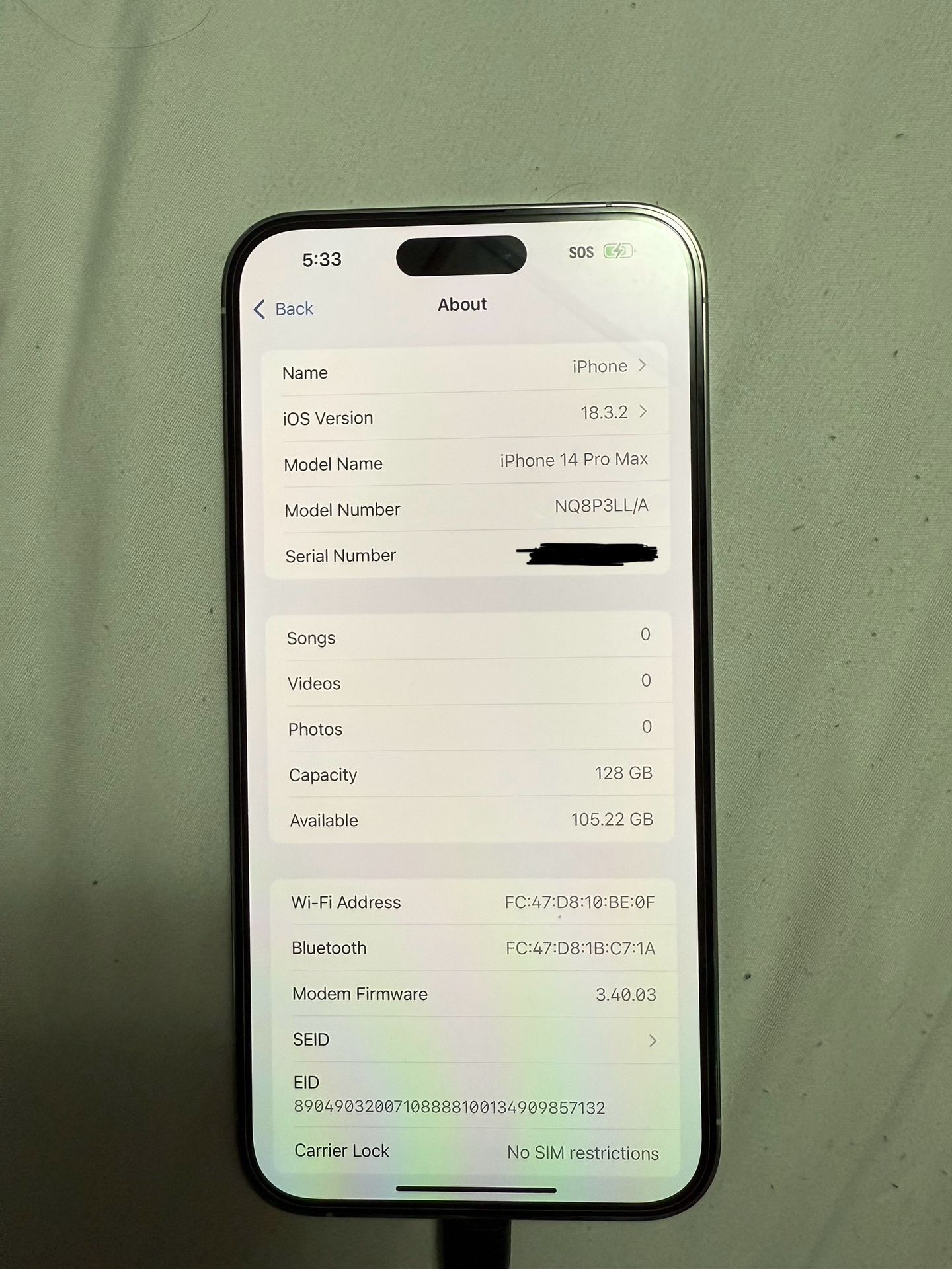 iPhone 14 Pro Max 128gb