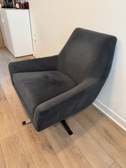West Elm Lucas Swivel Chair & Ottoman