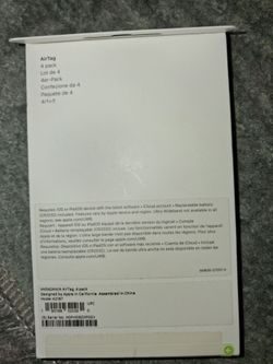 Apple Air tags 4 pack.