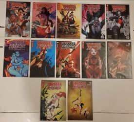 VAMPIRELLA RED SONJA # 1-12 Set Series Dynamite  Entertainment Comics. 2019 NM