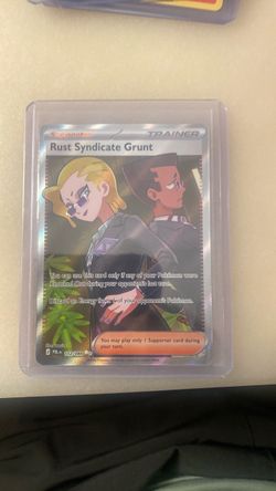 Pokémon Rust Syndicate Grunt Trainer Card 112/084