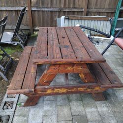 Wood Rectangular Table 