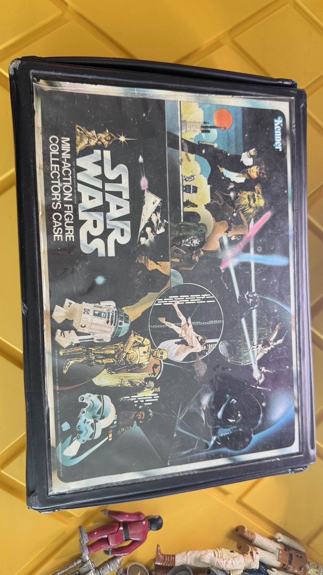 Vintage Kenner Star Wars Collector Case w/ IG-88 & Stormtrooper Figures