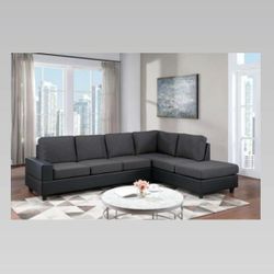 Wow Black Reversible Sectional Sofa

