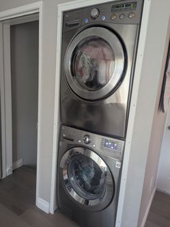 LG Front-Load Washer and Electric Dryer Set - Working & Clean!