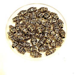 Lot Of 44 Metallic Plastic Beads 