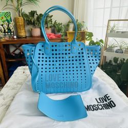 NWOT Love Moschino Large Tote Bag with Purse  including Dust bag