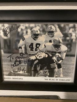 Framed Autograph Photos Of Lester "The Judge" Hayes