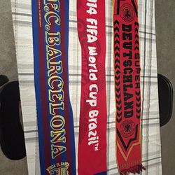 Barcelona, Germany, And World Cup Scarves