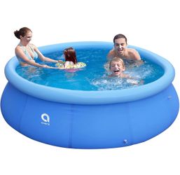 🔥Brand new🔥 Inflatable Top Ring Swimming Pool, Blue (10ft x 30in)