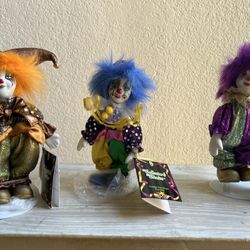 6 Dan Dee Collector's Choice Clowns with Certificate of Authenticity, 1 without Certificate of Authenticity
