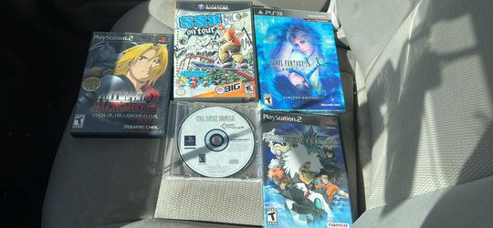 GameCube PS1 PS2 and PS3 games