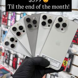 UNLOCKED iPhone 15 Pro Max 256GB $599 or $60 Down!