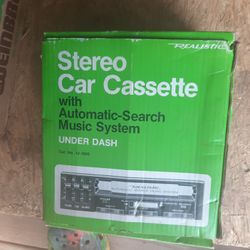 Realistic 12-1805 12V Cassette Car Stereo Tape Player Made In japan - For Parts