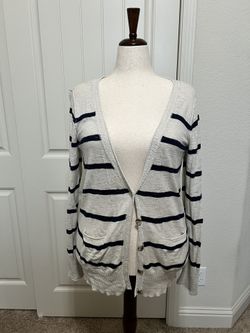 Striped Lightweight Cardigan - Mossimo Supply Co, Size XL