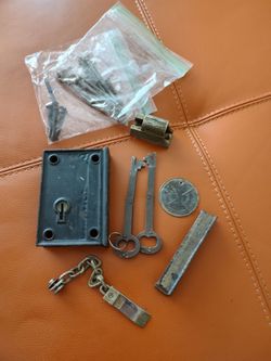 Antique Vintage Renault Deadbolt Door Lock