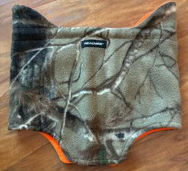 Realtree Reversible Neck Gaiter (camo & blaze orange)