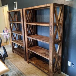 Custom bookshelves bookshelf Office Furniture Desk Modern Rustic Farm House Barn Doors Console Handmade Restorations hardware Insp. Bookshelves 