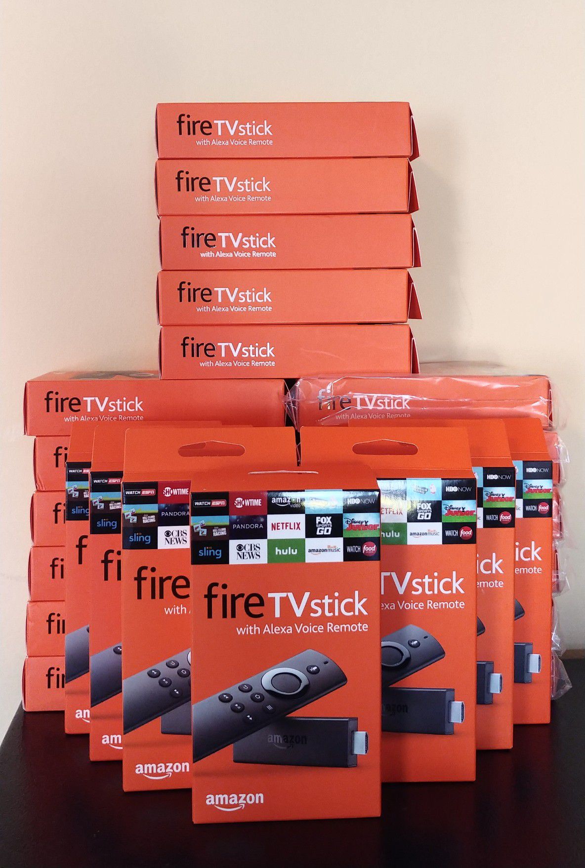 Amazon fire TV sticks.