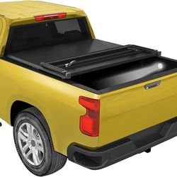JDMSPEED Tri-Fold Soft Truck Bed Cover Compatible with 2015-2022 Chevy Colorado/GMC Canyon 5FT Truck Bed Cover with LED Light and Waterproof Strips 11