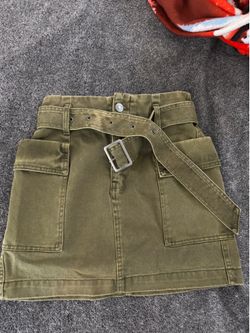 NEW Green Mini Skirt