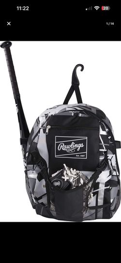 Rawlings Remix Backpack Equipment Bag | T-Ball & Youth Softball | Multiple Colors Black