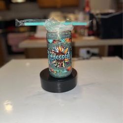 Blessed Mom Glow N The Dark Tumbler 