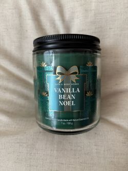 Bath & Body Works Single Wick Candle ~ Vanilla Bean Noel
