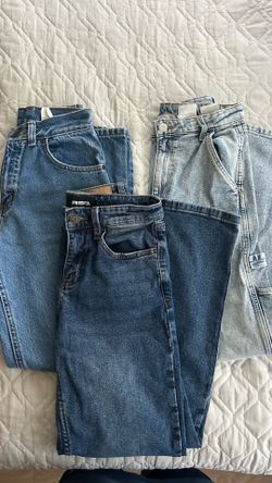 3 pairs of jeans girls size 14 and 16