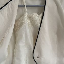 Gorgeous Vintage Silky Dress Suit No Tags