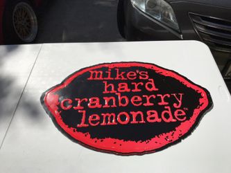 Beer metal sign