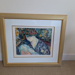 Serigraph Of Mother And Child 
