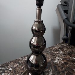 18" Tall Chrome Colored Lamp/No Shade