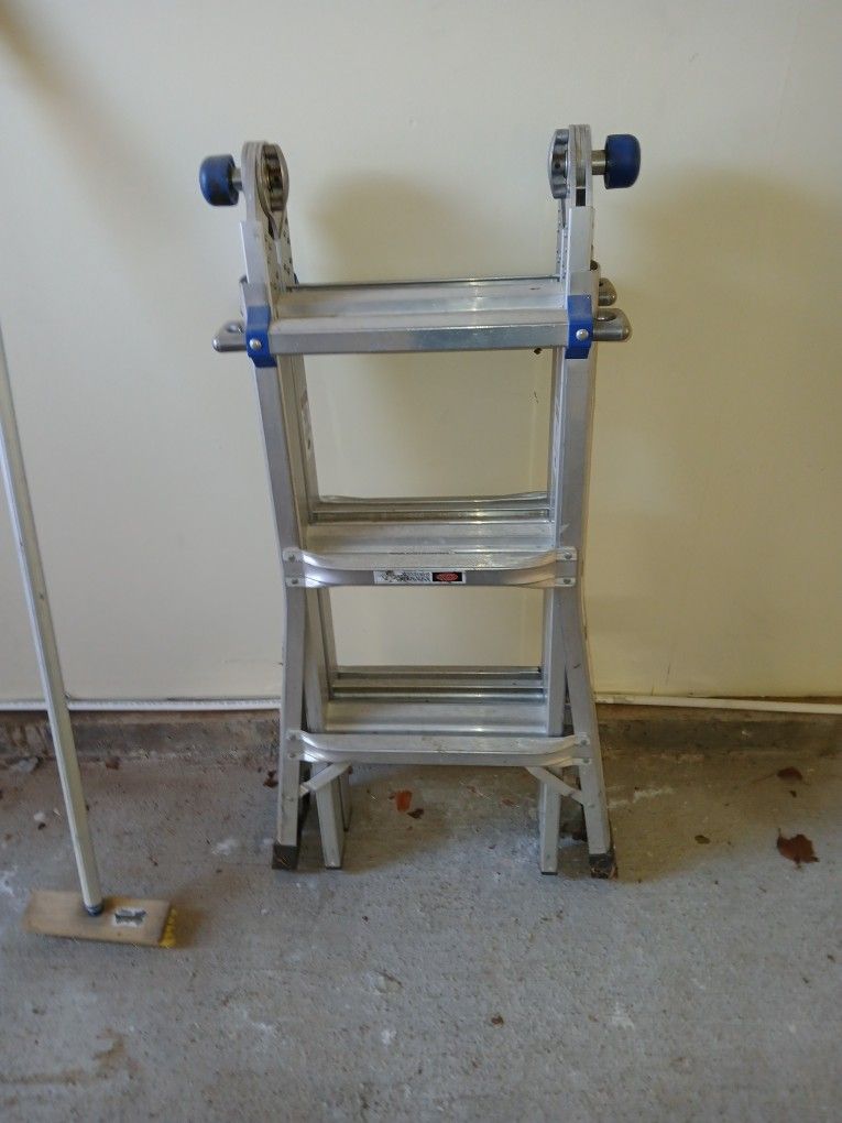 Folding Extendable Ladder. 