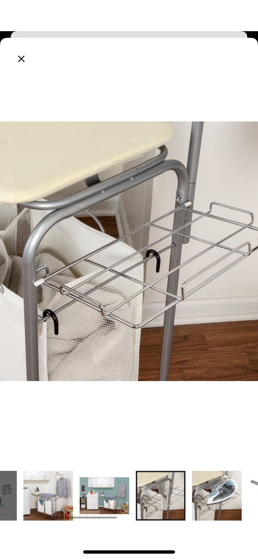 Laundry Sorter Ironing Board And Steam Rack