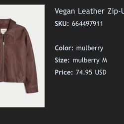 Hollister Leather Jacket