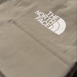 The North Face Women's Beige Nylon Cargo Pants Straight Leg Adjustable Waist