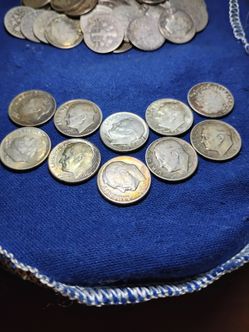 Silver dimes, 10 for $70
