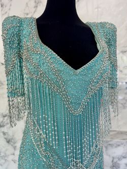 Lemieux Vintage Cocktail Evening Prom Beads Embroidered Women Dress  Size 6