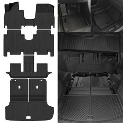 2026 Hyundai Ioniq 9 6-Seats with 2nd Row Captain's Chairs Floor Mats & Trunk Mat  #1381X BY