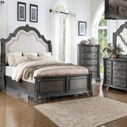 Queen Bed Frame  Dresser   Mirror One Nightstand  Free Local Delivery