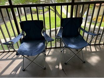 2 Folding Camping Chairs – Excellent Condition