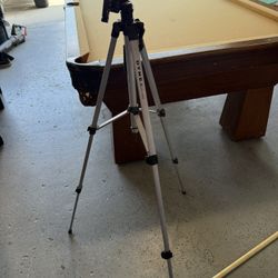 Tripod.  Great for Both Cameras And Videos As It Rotates With Handle. $10