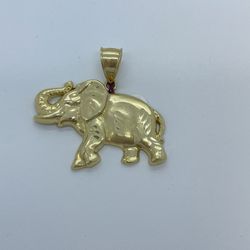 Gold Elephant Pendant New