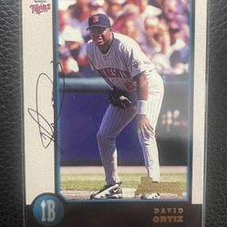 1998 David Ortiz Bowman Rookie Card. HOF. Boston Red Sox. 