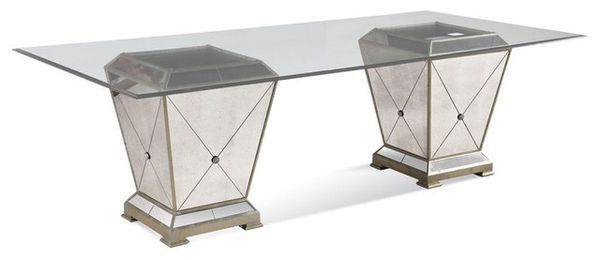 Brand new borghese mirrored dining table / NEW in box