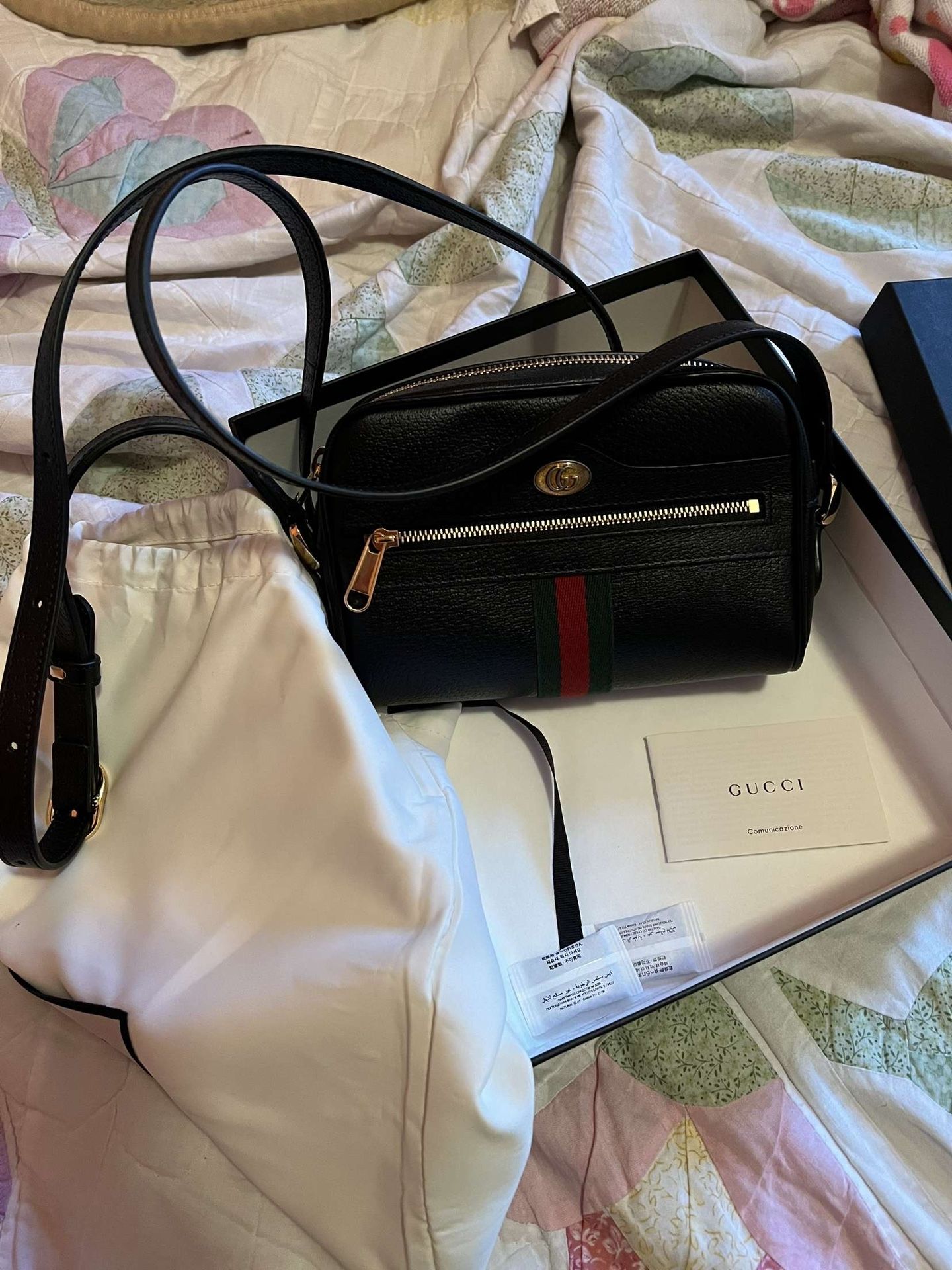 Gucci Leather Ophidia Crossbody