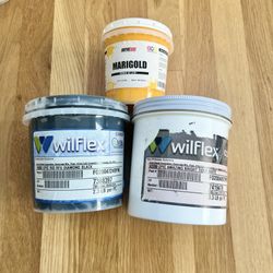 Screen Printing Ink - Wilflex Black + White - Rapidcure Marigold Yellow