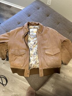 Vintage Leather Flight Jacket 